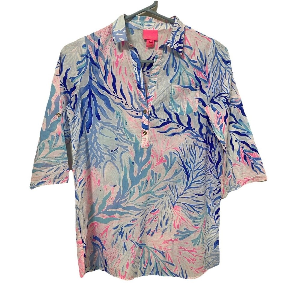 Lilly Pulitzer Women’s XL Captiva Tunic Blouse